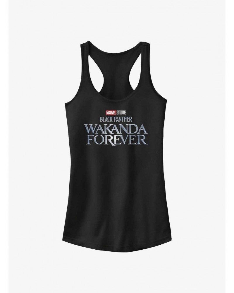 Marvel Black Panther: Wakanda Forever Logo Girls Tank $8.96 Tanks