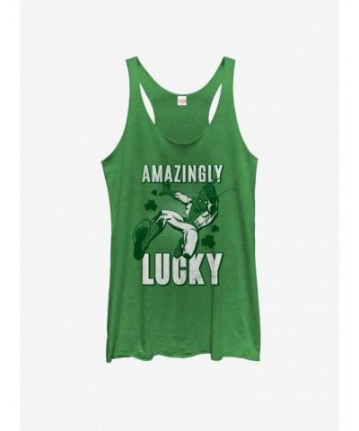 Marvel Spider-Man Amazingly Lucky Girls Tank $6.42 Tanks