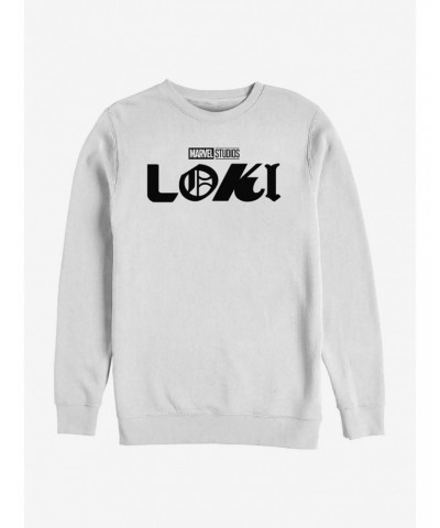 Marvel Loki Logo Crew Sweatshirt $9.45 Sweatshirts