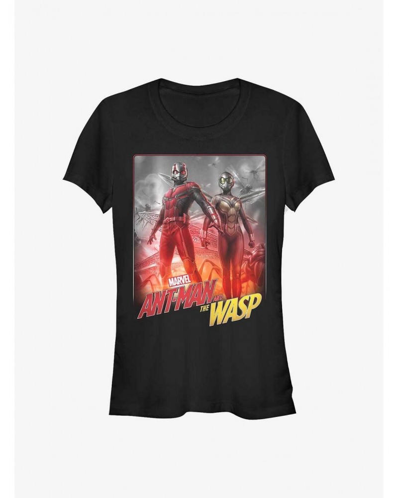 Marvel Ant-Man And The Wasp Hero Pose Girls T-Shirt $5.98 T-Shirts