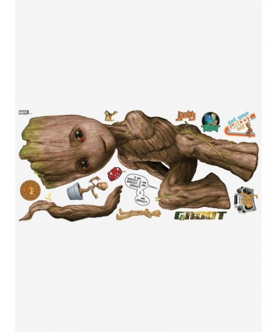 Marvel Guardians of the Galaxy Groot Peel And Stick Giant Wall Decals $6.17 Decals
