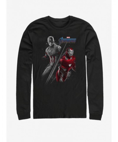 Marvel Avengers: Endgame Captain America and Iron Man Long-Sleeve T-Shirt $9.74 T-Shirts