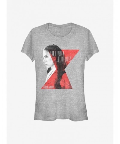 Marvel Black Widow Lives Of Widow Girls T-Shirt $6.57 T-Shirts