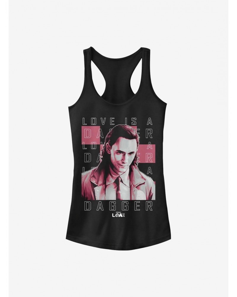 Marvel Loki Love Is A Dagger Girls Tank $9.96 Tanks