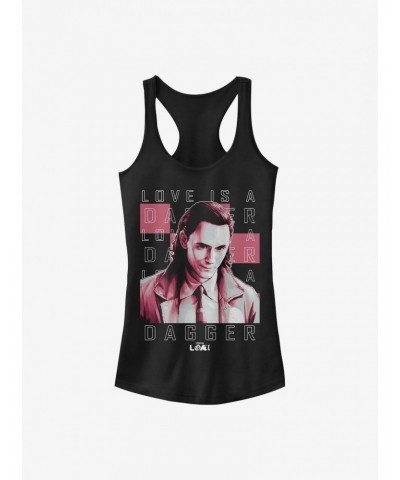 Marvel Loki Love Is A Dagger Girls Tank $9.96 Tanks