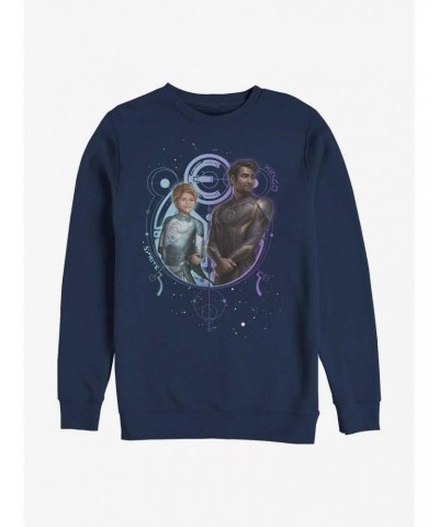 Marvel Eternals Sprite And Kingo Duo Crew Sweatshirt $13.87 Sweatshirts