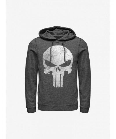 Marvel Punisher Punisher Distressedskull Hoodie $14.73 Hoodies