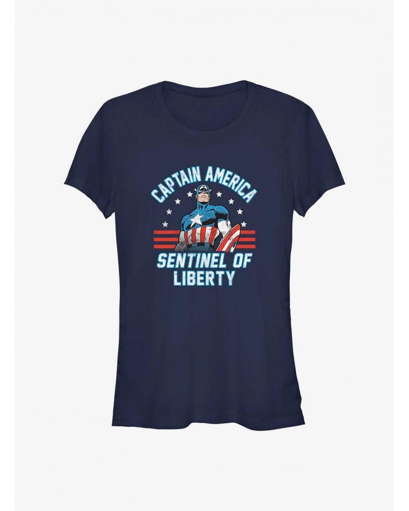 Marvel Captain America Sentinel of Liberty Girls T-Shirt $9.56 T-Shirts