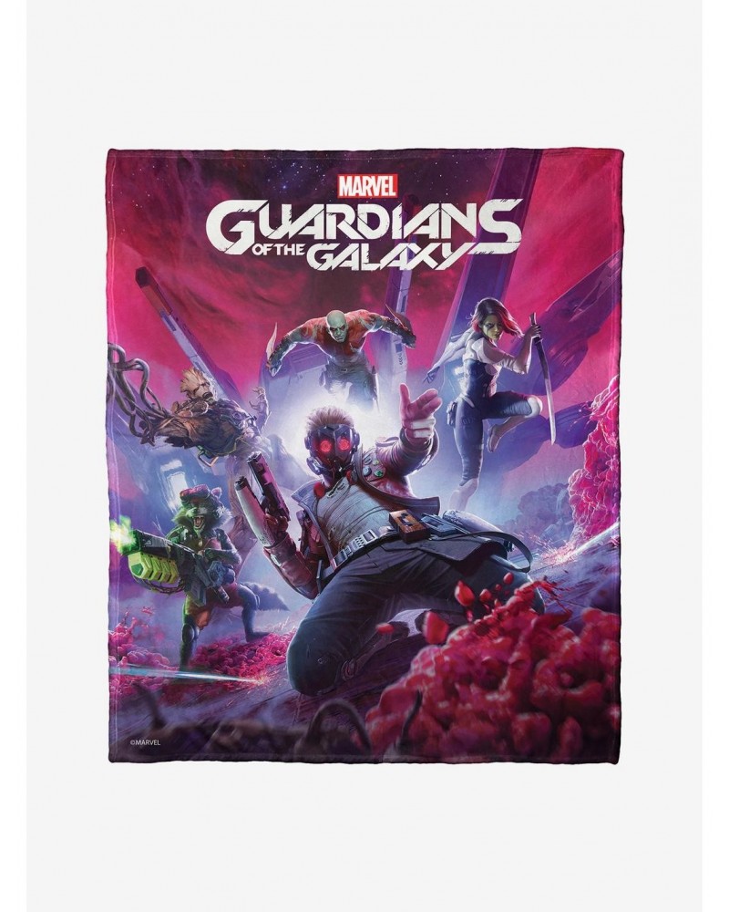 Marvel Guardians Of The Galaxy Guardian Gamers Throw Blanket $18.57 Blankets