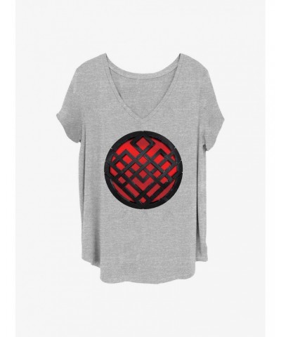 Marvel Shang-Chi and the Legend of the Ten Rings Rendered Symbol Girls T-Shirt Plus Size $10.40 T-Shirts