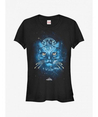 Marvel Captain Marvel Spirit Cat Girls T-Shirt $8.57 T-Shirts