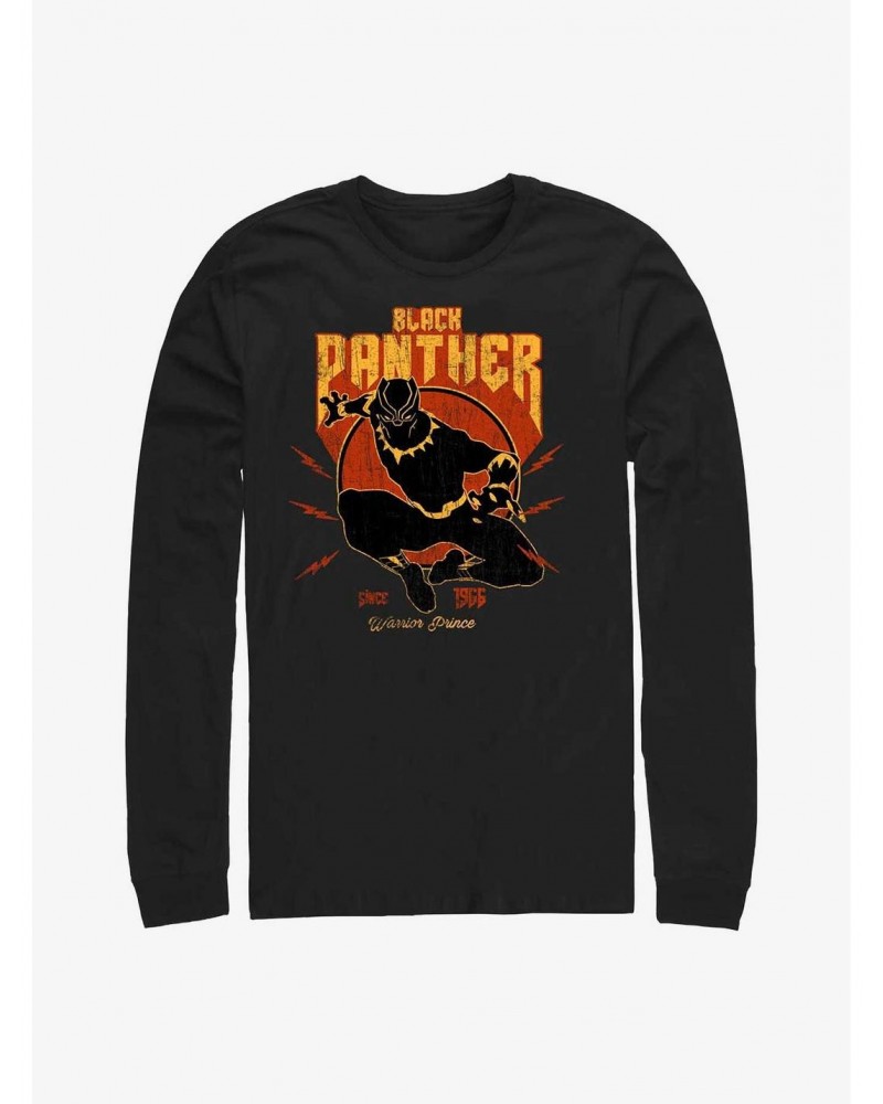 Marvel Black Panther Warrior Prince Long-Sleeve T-Shirt $12.11 T-Shirts