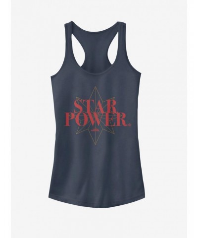 Marvel Captain Marvel Star Power Girls Tank $6.77 Tanks