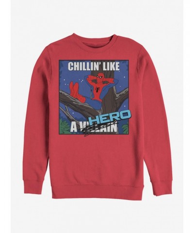 Marvel Spider-Man Chillin' Hero Sweatshirt $12.40 Sweatshirts