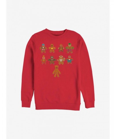 Marvel Avengers Lined Up Cookies Holiday Sweatshirt $13.28 Sweatshirts