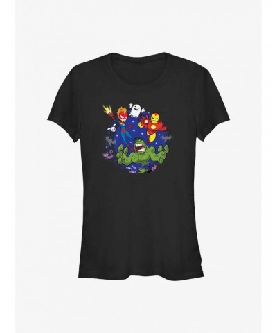 Marvel Avengers Super Trio Girls T-Shirt $7.77 T-Shirts