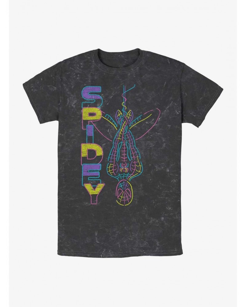 Marvel Spidey Vibes Mineral Wash T-Shirt $8.08 T-Shirts