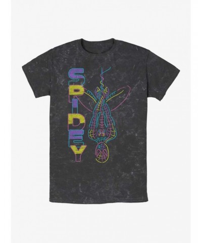 Marvel Spidey Vibes Mineral Wash T-Shirt $8.08 T-Shirts