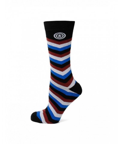 Marvel Captain America Chevron Stripe Men's Socks $6.17 Socks