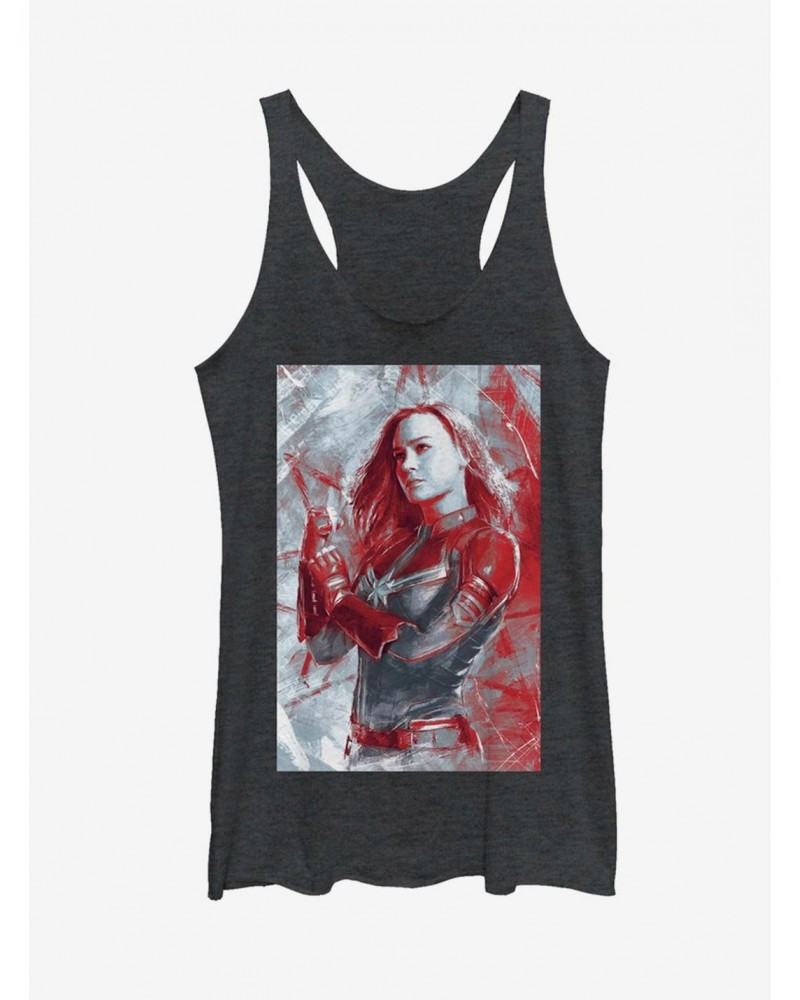 Marvel Avengers: Endgame Captain Marvel Red Girls Tank Top $9.74 Tops