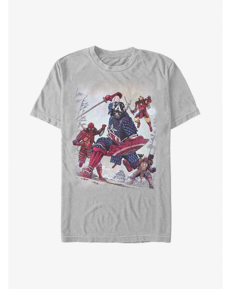 Marvel Captain America Samurai Warriors T-Shirt $6.12 T-Shirts