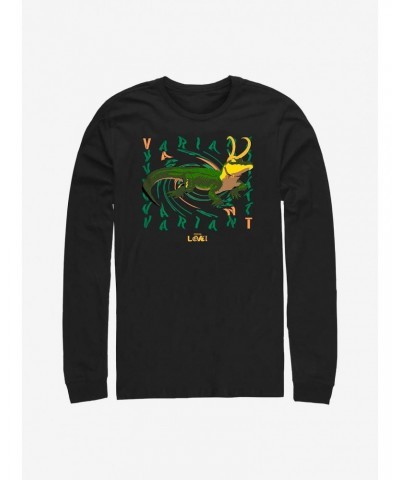 Marvel Loki Alligator Loki Deviance Long-Sleeve T-Shirt $10.53 T-Shirts