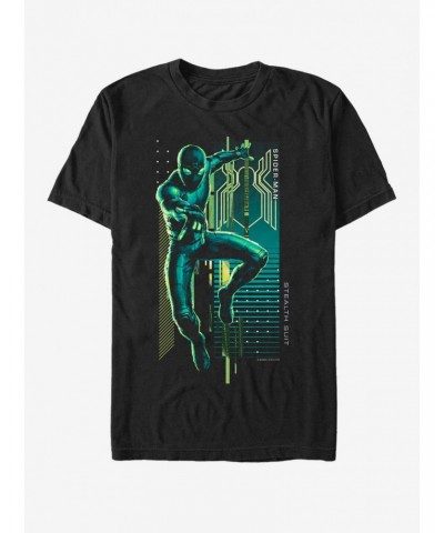 Marvel Spider-Man Far From Home Webslinger Block T-Shirt $6.31 T-Shirts