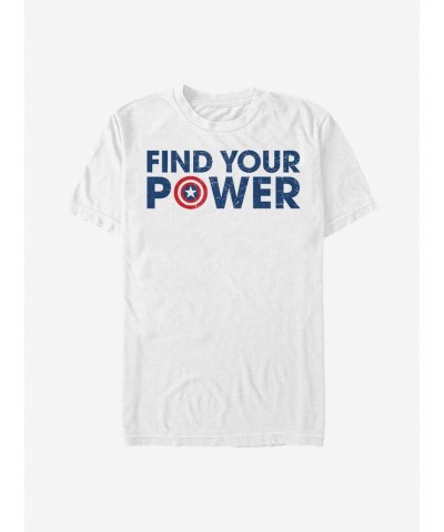 Marvel Captain America Shield Power T-Shirt $6.31 T-Shirts