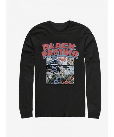 Marvel Black Panther Black Panther Collage Long-Sleeve T-Shirt $10.00 T-Shirts