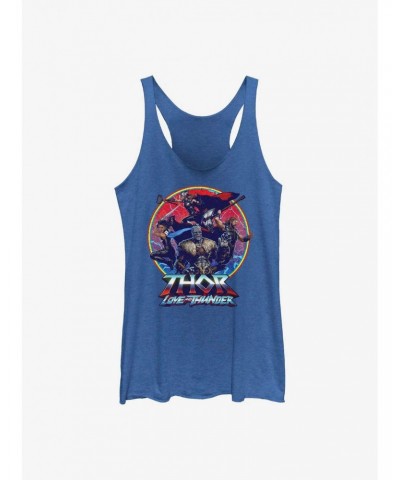 Marvel Thor: Love And Thunder Group Emblem Girl's Tank $6.89 Tanks