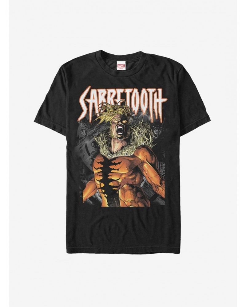 Marvel X-Men Sabretooth Metal T-Shirt $7.65 T-Shirts