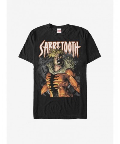 Marvel X-Men Sabretooth Metal T-Shirt $7.65 T-Shirts