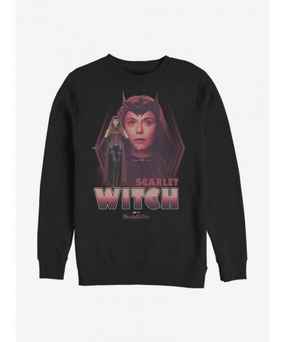 Marvel WandaVision Scarlet Witch Wanda Crew Sweatshirt $10.04 Sweatshirts