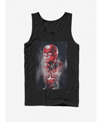 Marvel Avengers: Endgame Captain America Painted Tank Top $9.76 Tops