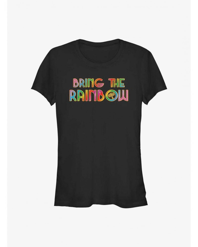 Marvel Thor: Love and Thunder Bring The Rainbow Girls T-Shirt $5.98 T-Shirts