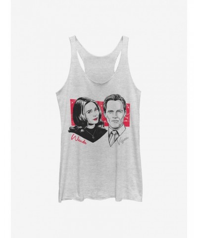 Marvel WandaVision Classic Couple Print Girls Tank $10.36 Tanks