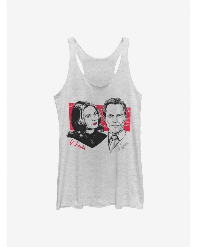 Marvel WandaVision Classic Couple Print Girls Tank $10.36 Tanks