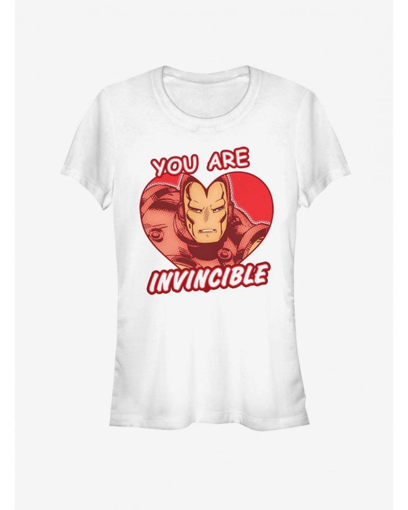 Marvel Ironman Invincible Heart Girls T-Shirt $7.57 T-Shirts