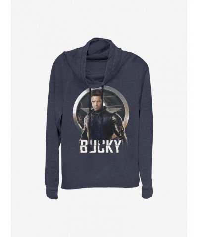 Marvel The Falcon And The Winter Soldier Soldiers Arm Bucky Cowlneck Long-Sleeve Girls Top $13.29 Tops