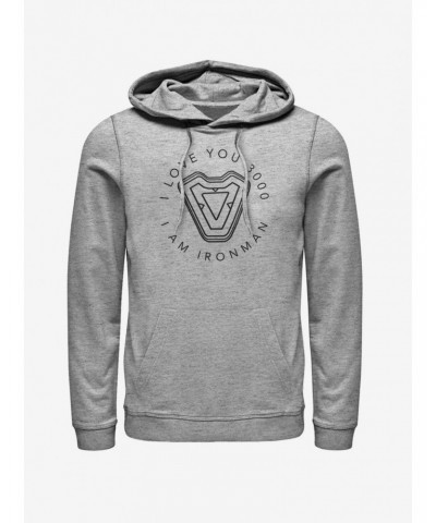 Marvel Avengers: Endgame Iron Man's Heart Hoodie $12.93 Hoodies