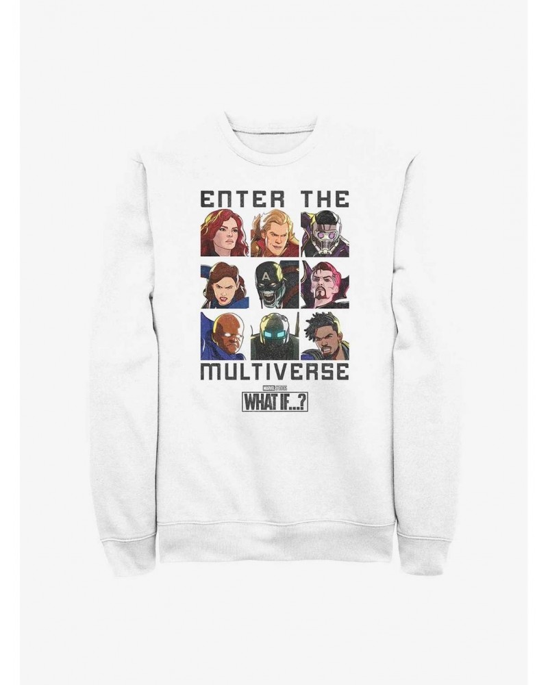 Marvel What If...? Enter The Multiverse Crew Sweatshirt $11.81 Sweatshirts