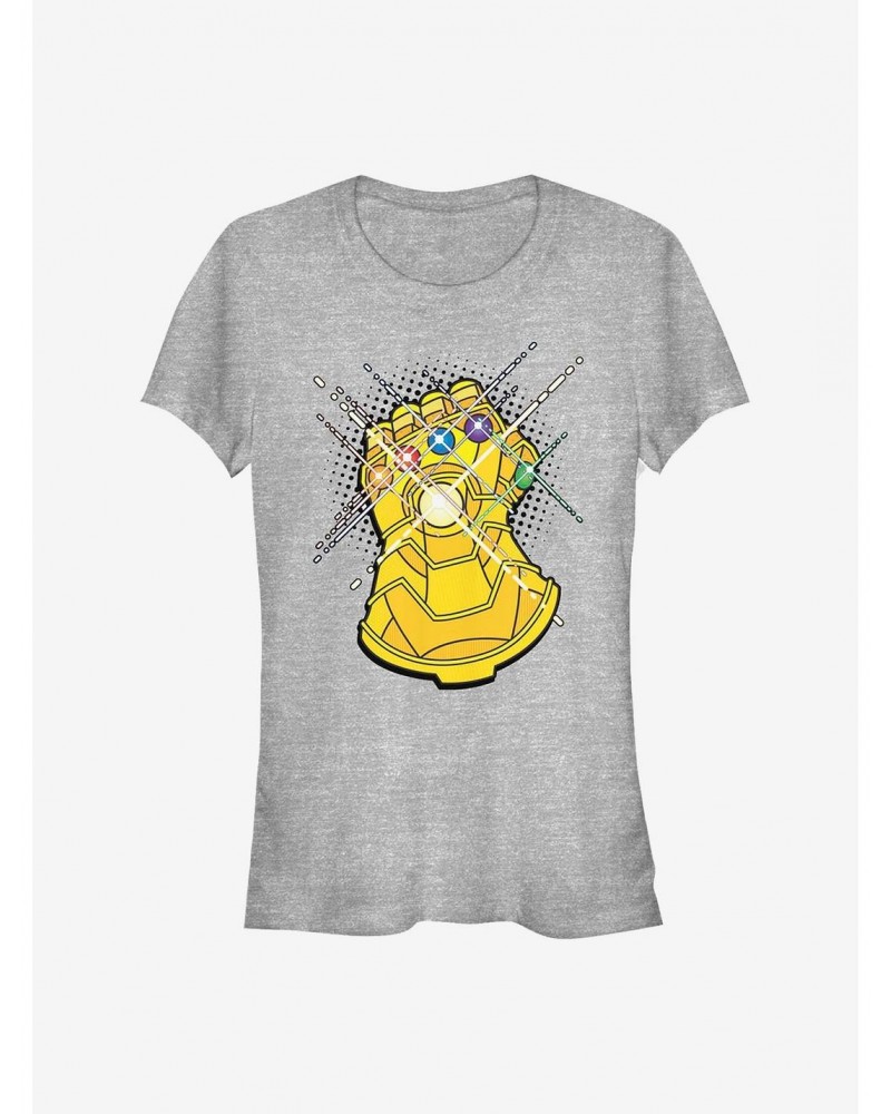 Marvel Avengers Gold Gauntlet Girls T-Shirt $6.97 T-Shirts