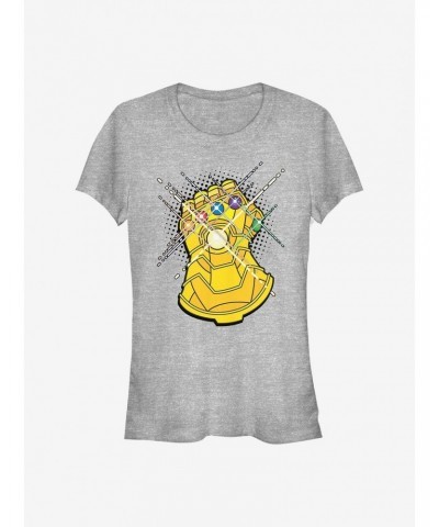 Marvel Avengers Gold Gauntlet Girls T-Shirt $6.97 T-Shirts