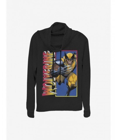 Marvel Wolverine Classic Wolverine Cowlneck Long-Sleeve Girls Top $10.78 Tops