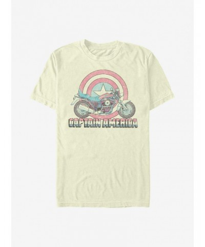 Marvel Captain America Caps Moto T-Shirt $8.41 T-Shirts