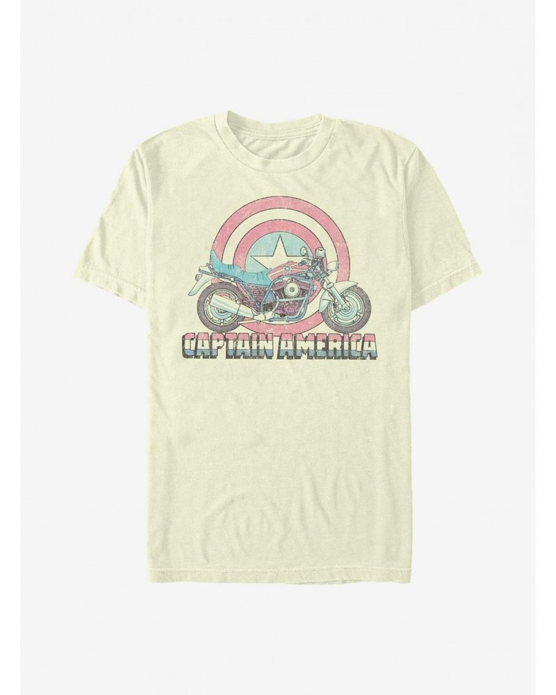 Marvel Captain America Caps Moto T-Shirt $8.41 T-Shirts