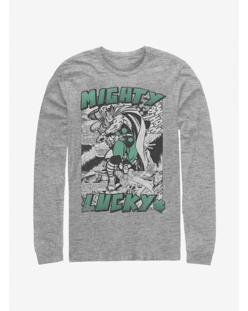 Marvel Thor Mighty Lucky Thor Long-Sleeve T-Shirt $8.42 T-Shirts