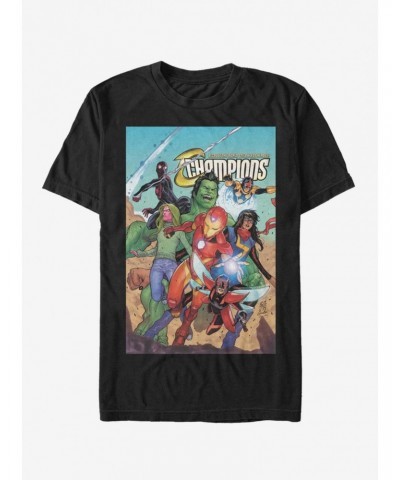 Marvel Spider-Man Champions April 18 T-Shirt $7.84 T-Shirts