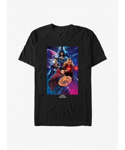 Marvel Doctor Strange In The Multiverse Of Madness Group Shot T-Shirt $5.93 T-Shirts