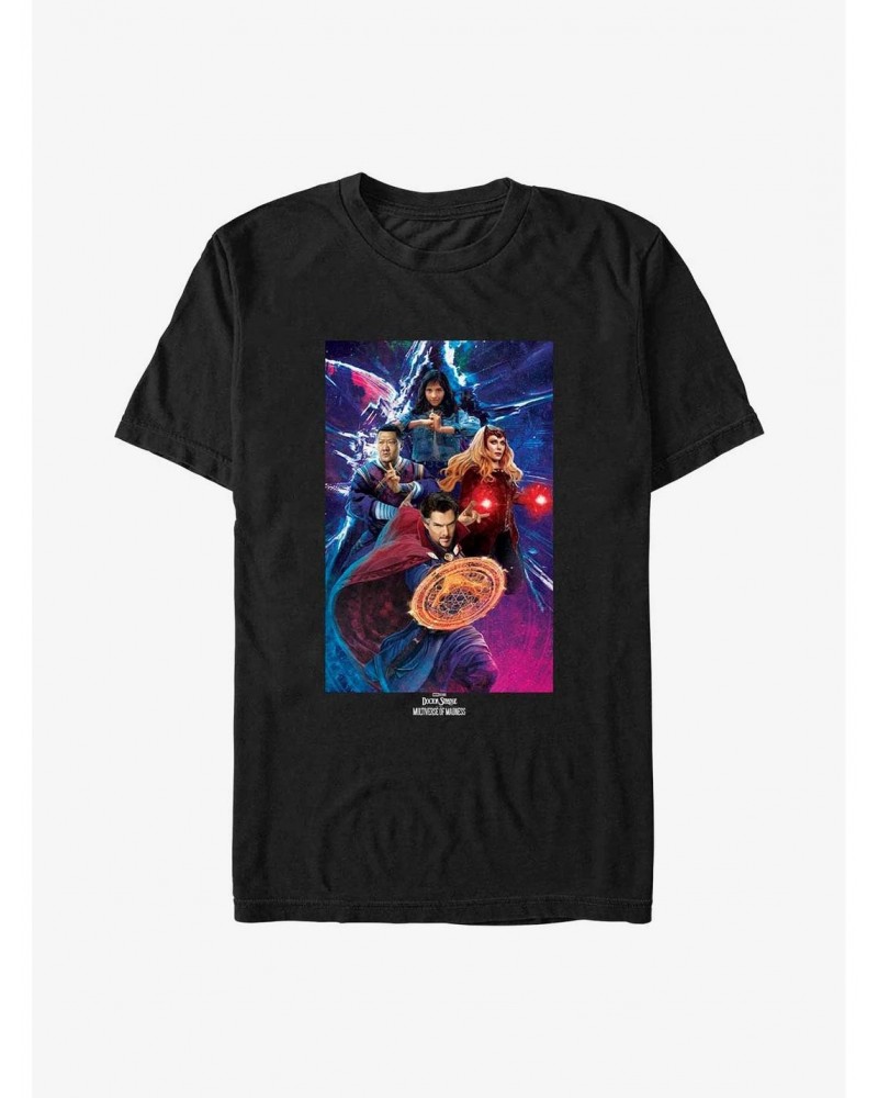 Marvel Doctor Strange In The Multiverse Of Madness Group Shot T-Shirt $5.93 T-Shirts